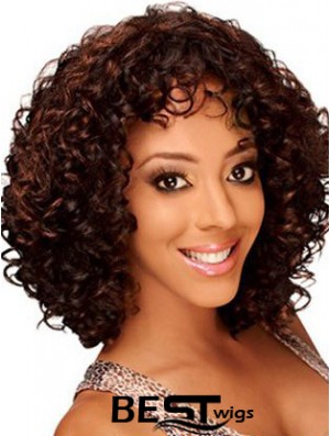 Sleek 12 inch Short Kinky Wigs For Black Women