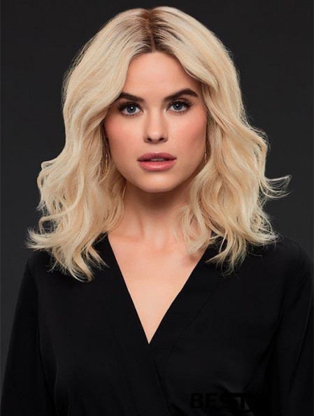 Layered 14 inch Shoulder Length Wavy Style Medium Wigs