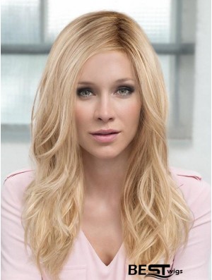 Layered Blonde Wavy 18 inch Long Synthetic Hair Wig