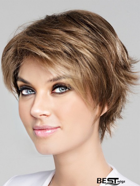 Blonde 8 inch Boycuts Short New Monofilament Wigs