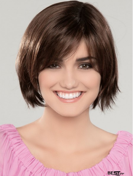 10 inch Chin Length Brown Straight Cheapest Bob Wigs