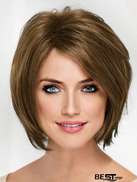 10 inch Chin Length Blonde Straight Cheap Bob Wigs