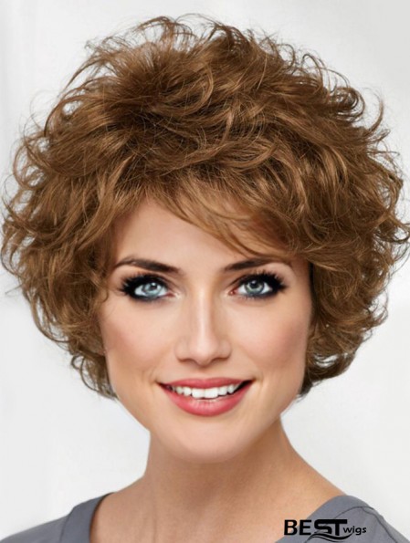 Curly Brown Short 8inch Designed Classic Wigs