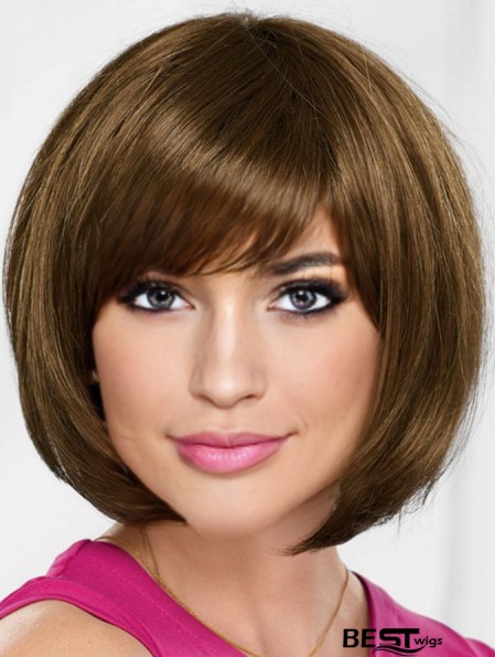 10 inch Chin Length Blonde Straight Online Bob Wigs