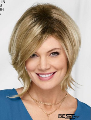 10 inch Chin Length Blonde Straight New Bob Wigs