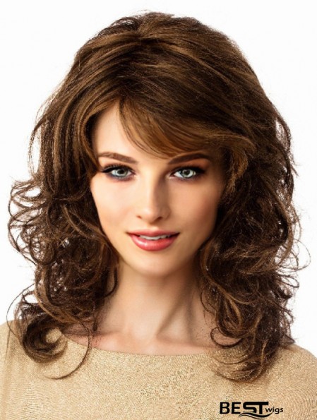 Long Wavy Brown 14 inch Lace Wigs