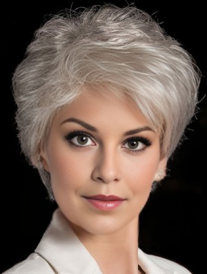 Short Straight Blonde 6 inch Glueless Lace Wigs