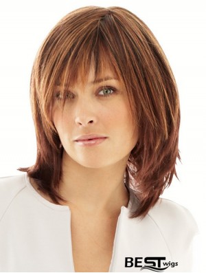 Synthetic Wigs Online UK With Monofilament Layered Cut Straight Style