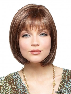 Synthetic Wigs For White Women With Lace Front Straight Style