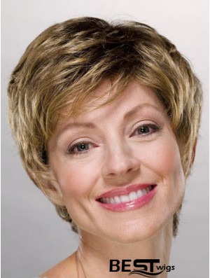 Ladies Wigs Cheap Synthetic With Capless Boycuts Short Length