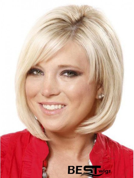 Lace Front Chin Length Straight Blonde Online Bob Wigs