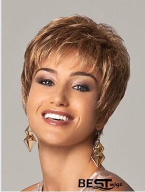 Curly Layered 8 inch Blonde Soft Synthetic Wigs