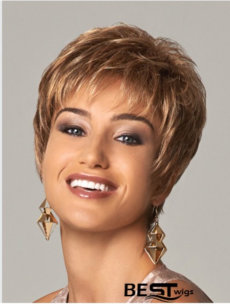 Curly Layered 8 inch Blonde Soft Synthetic Wigs