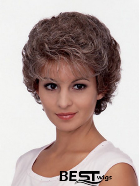 Cheap Beautiful Synthetic Hair Short Length Classic Cut Curly Style