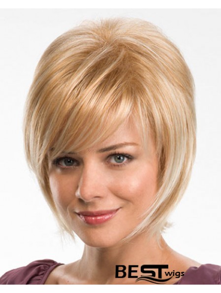 Straight Layered 10 inch Blonde Fabulous Synthetic Wigs