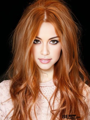 Long Synthetic Lace  Wigs Cropped Color Wavy Style