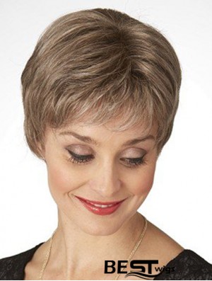 Good Brown Short Straight Classic Lace Front Wigs