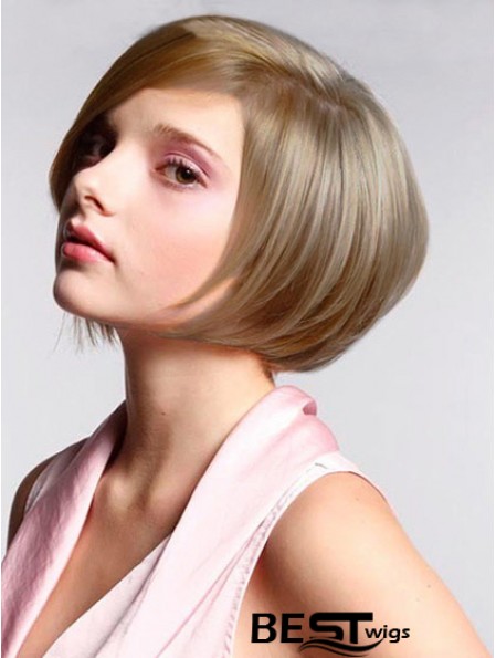 Lace Front Chin Length Straight Blonde Best Bob Wigs