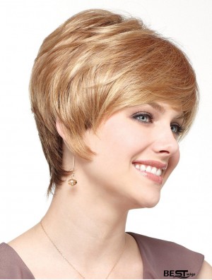 Boycuts Short Blonde Straight High Quality Petite Wigs