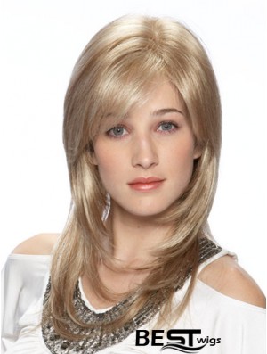 Straight Layered Long Blonde Stylish Lace Front Wigs