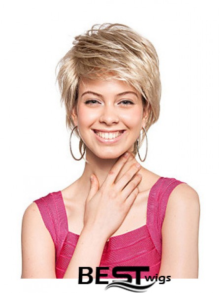 Short Boycuts Straight Blonde Amazing Synthetic Wigs