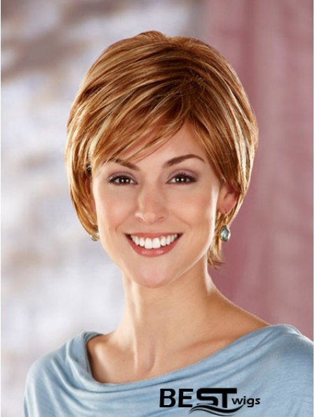 Boycuts Short Auburn Straight Top Petite Wigs