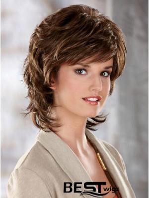 Wavy Brown Best Chin Length Classic Wigs