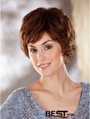 Wavy Brown Amazing Short Classic Wigs