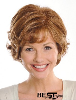 Brown Chin Length Wavy Layered 9 inch Exquisite Medium Wigs