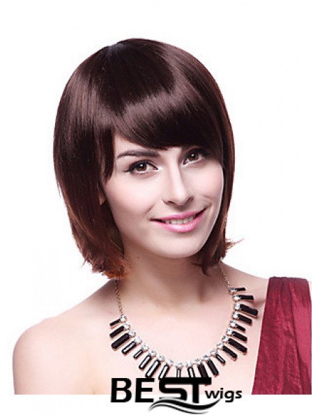 Chin Length Bobs Straight Auburn Fabulous Synthetic Wigs