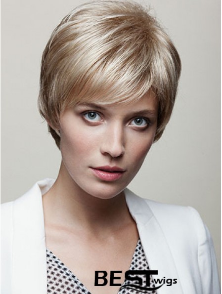 Straight Boycuts 6 inch Fashionable Short Wigs