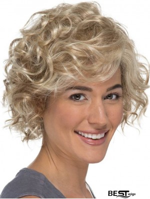Classic Curly Blonde 8 inch Lace Wig