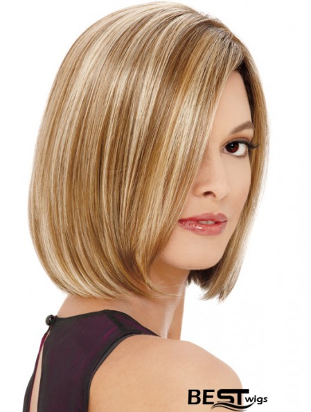 Lace Front Chin Length Straight Blonde Affordable Bob Wigs