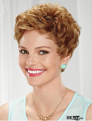 Cropped Wavy Boycuts Sassy Blonde Lace Front Wigs
