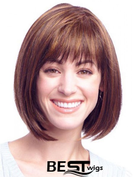 Lace Front Chin Length Straight Auburn Amazing Bob Wigs