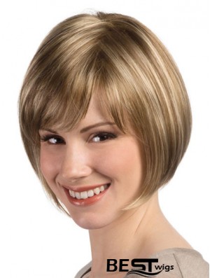 Bob Hairstyle Wig With Monofilament Capless Straight Style