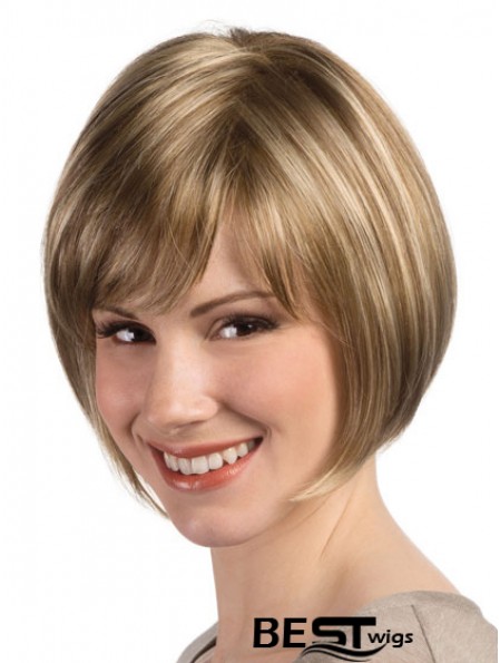 Bob Hairstyle Wig With Monofilament Capless Straight Style