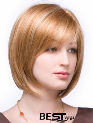 Lace Front Chin Length Straight Auburn Ideal Bob Wigs