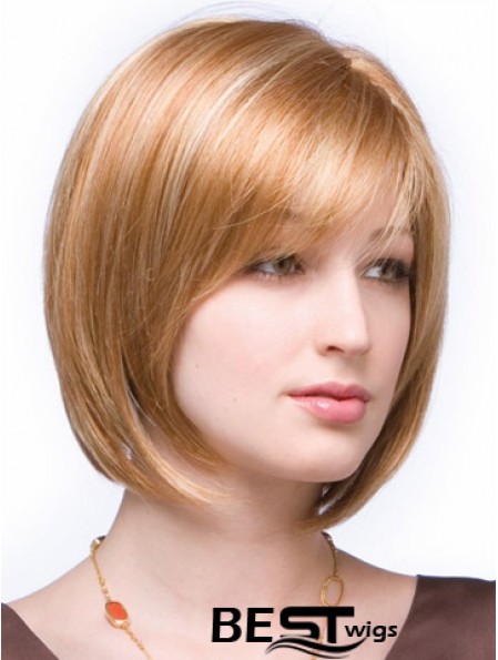 Lace Front Chin Length Straight Auburn Ideal Bob Wigs