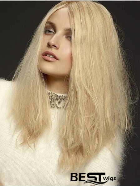 Wavy Layered Lace Front Cheap 18 inch Blonde Long Wigs