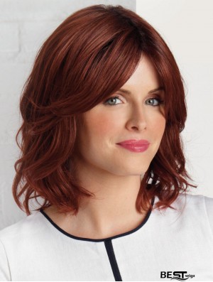 Auburn 10 inch Fabulous Shoulder Length Wavy Layered Lace Wigs