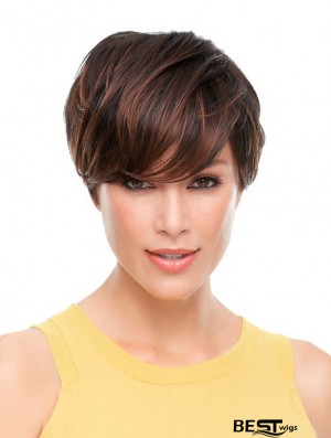 Wavy Boycuts Cropped Brown Best Lace Front Wigs