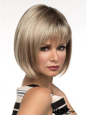 10 inch Short Capless Blonde Bob Wig