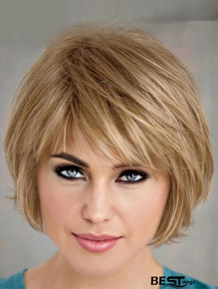 Short Layered Bob Hairstyles Blonde Color Bobs Cut Straight Style