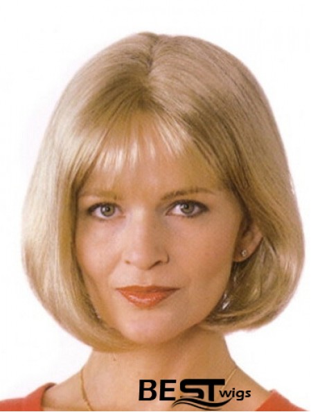 Blonde Bob Wigs UK With Monofilament Blonde Color Bobs Cuts