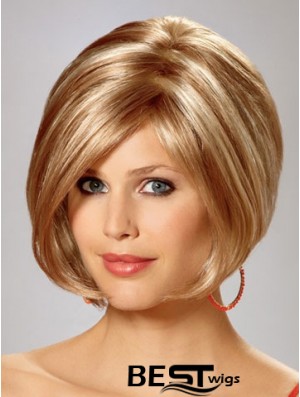 Capless Chin Length Straight Blonde Gorgeous Bob Wigs