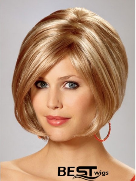 Capless Chin Length Straight Blonde Gorgeous Bob Wigs