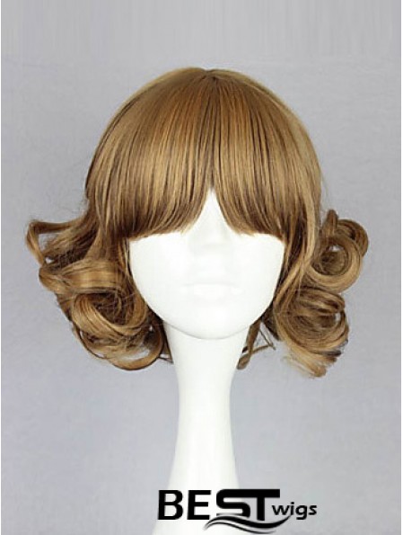 Capless Chin Length Wavy Blonde Amazing Bob Wigs