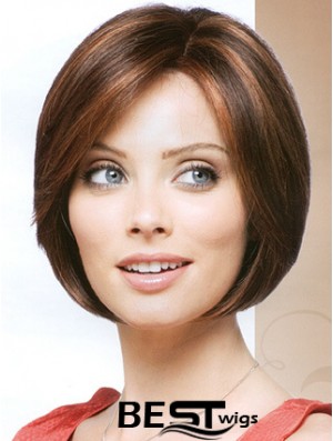 Capless Chin Length Straight Auburn Cheapest Bob Wigs