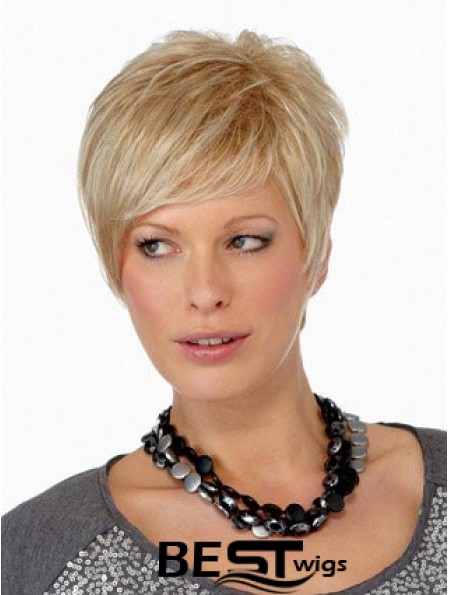 Boycuts Straight Blonde Capless Online Short Wigs